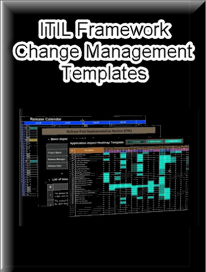 IT Change Management Process Templates // Bundled with Full Customized Examples (ex. Docs, PPT, Excel)